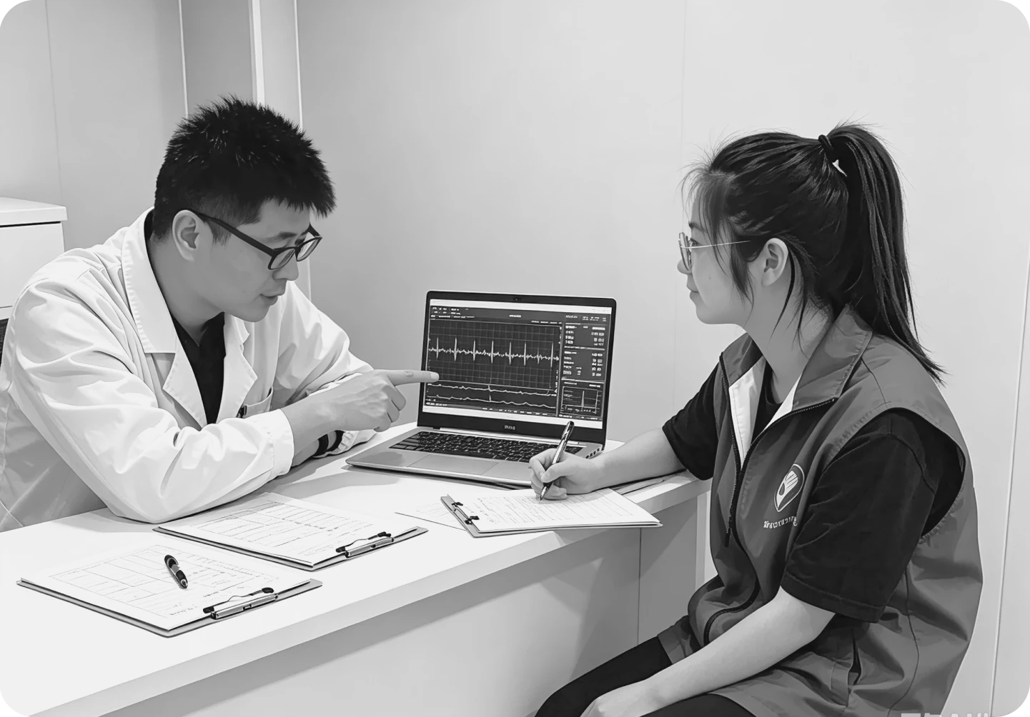 医师访谈现场
